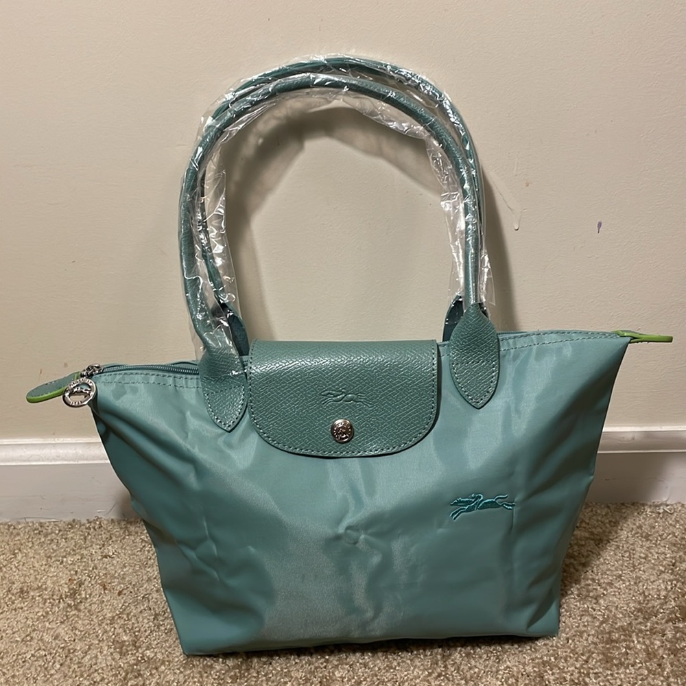 Lake blue tote from Longchamp bag